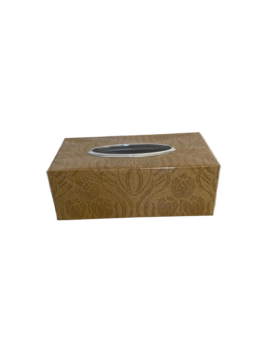 Gold Plastic  Tissue Box