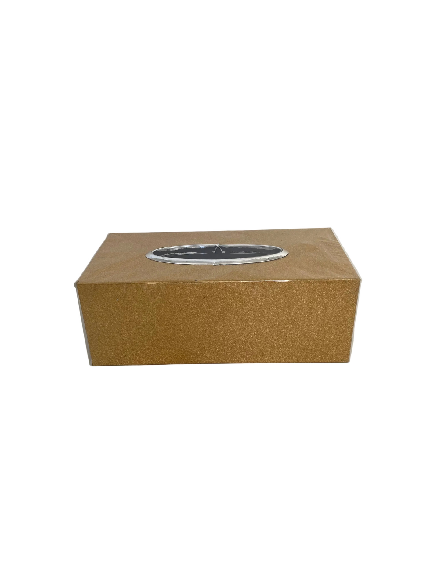 Gold Plastic  Tissue Box