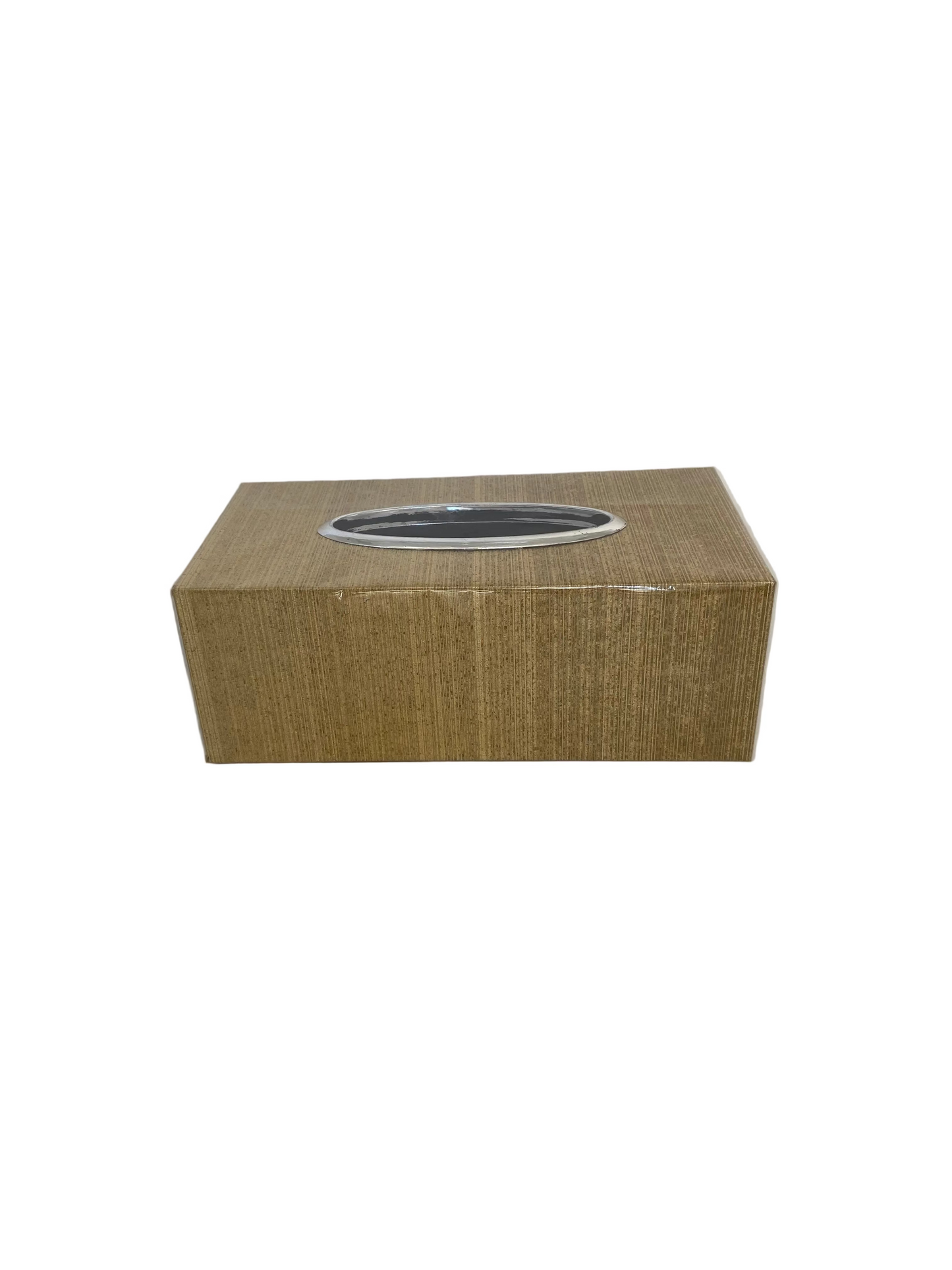 Gold Plastic  Tissue Box