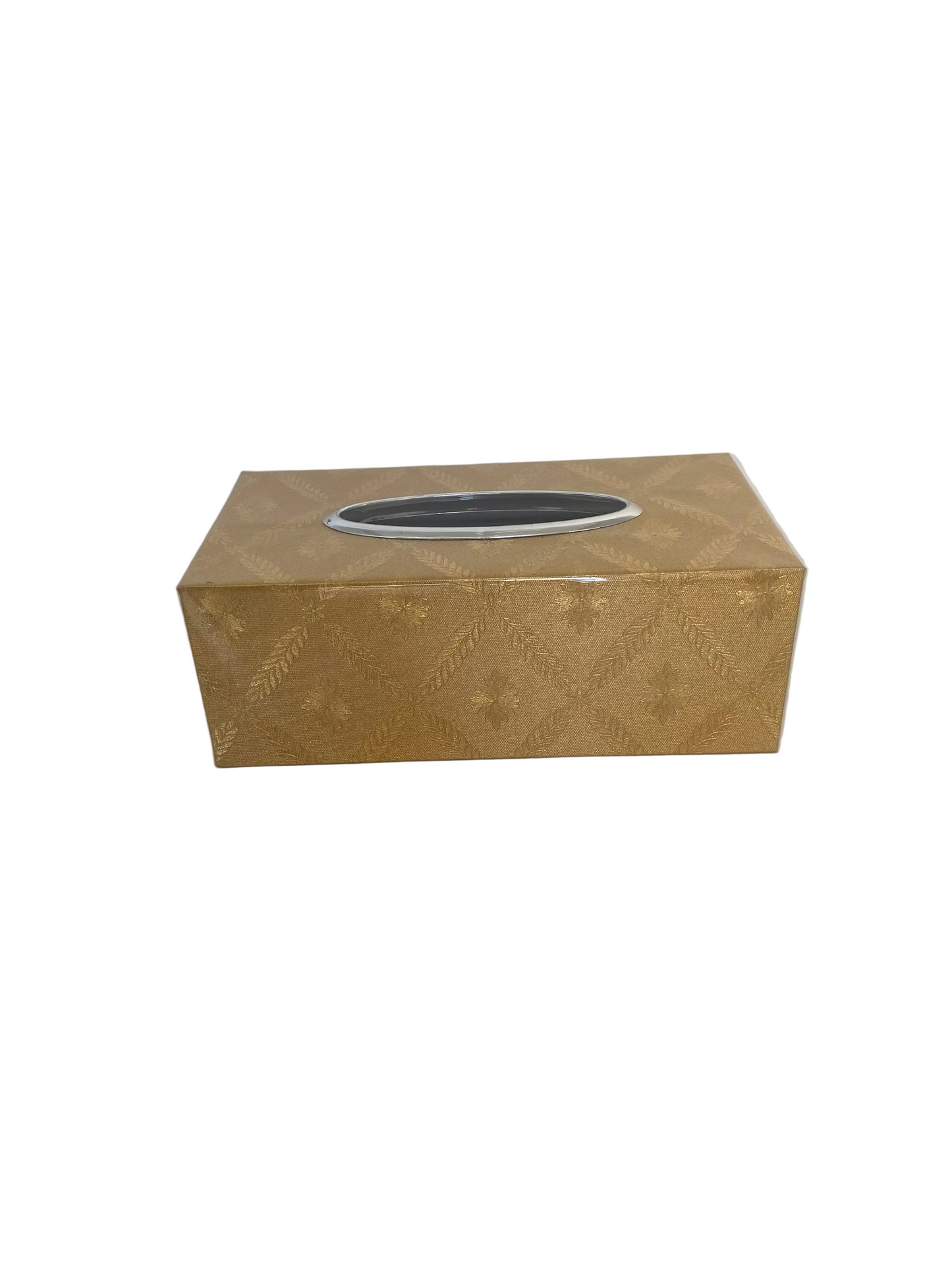 Gold Plastic  Tissue Box