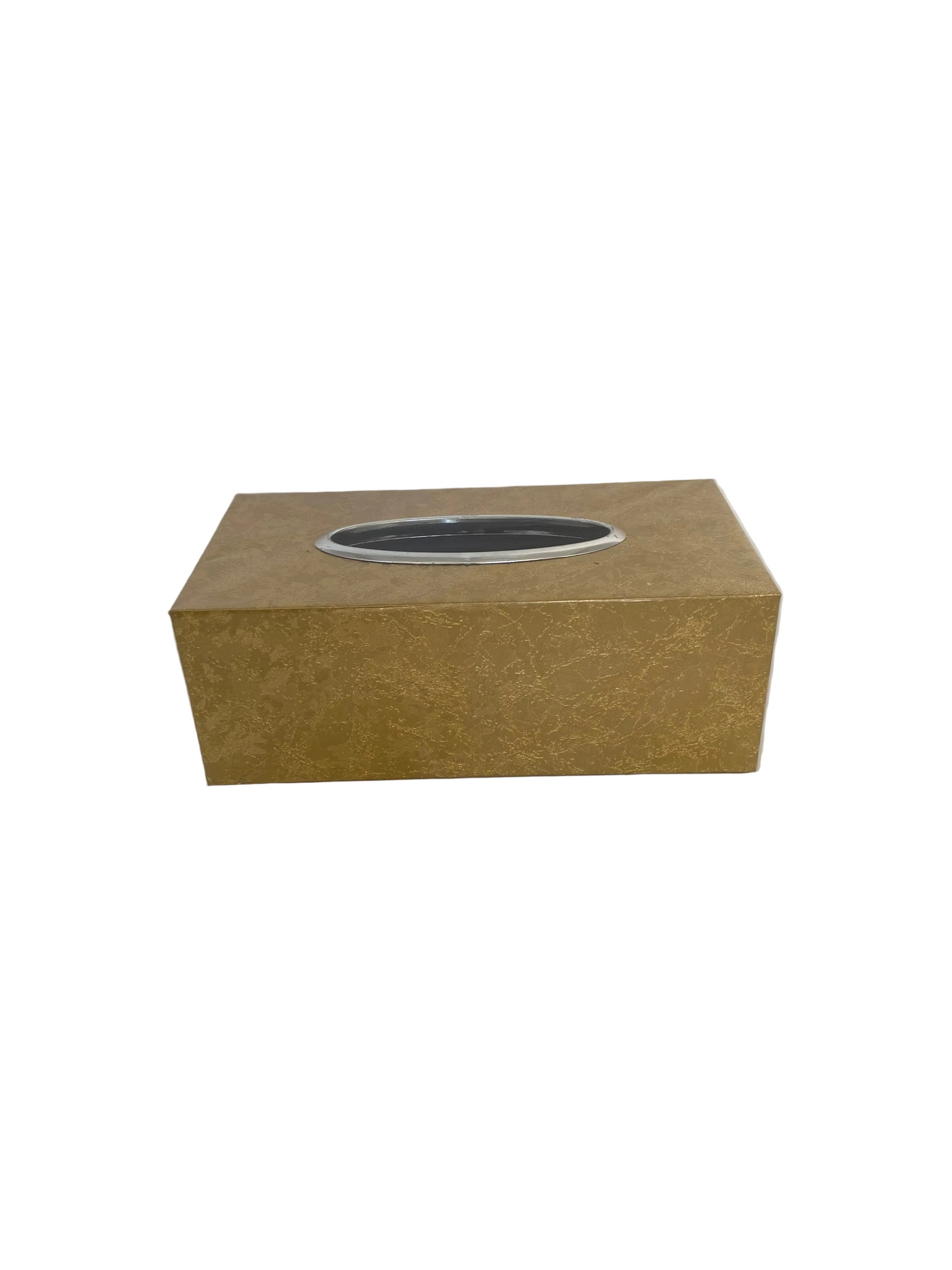 Gold Plastic  Tissue Box