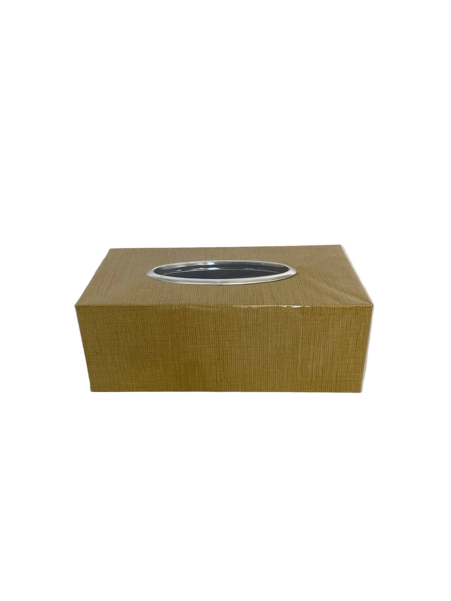 Gold Plastic  Tissue Box