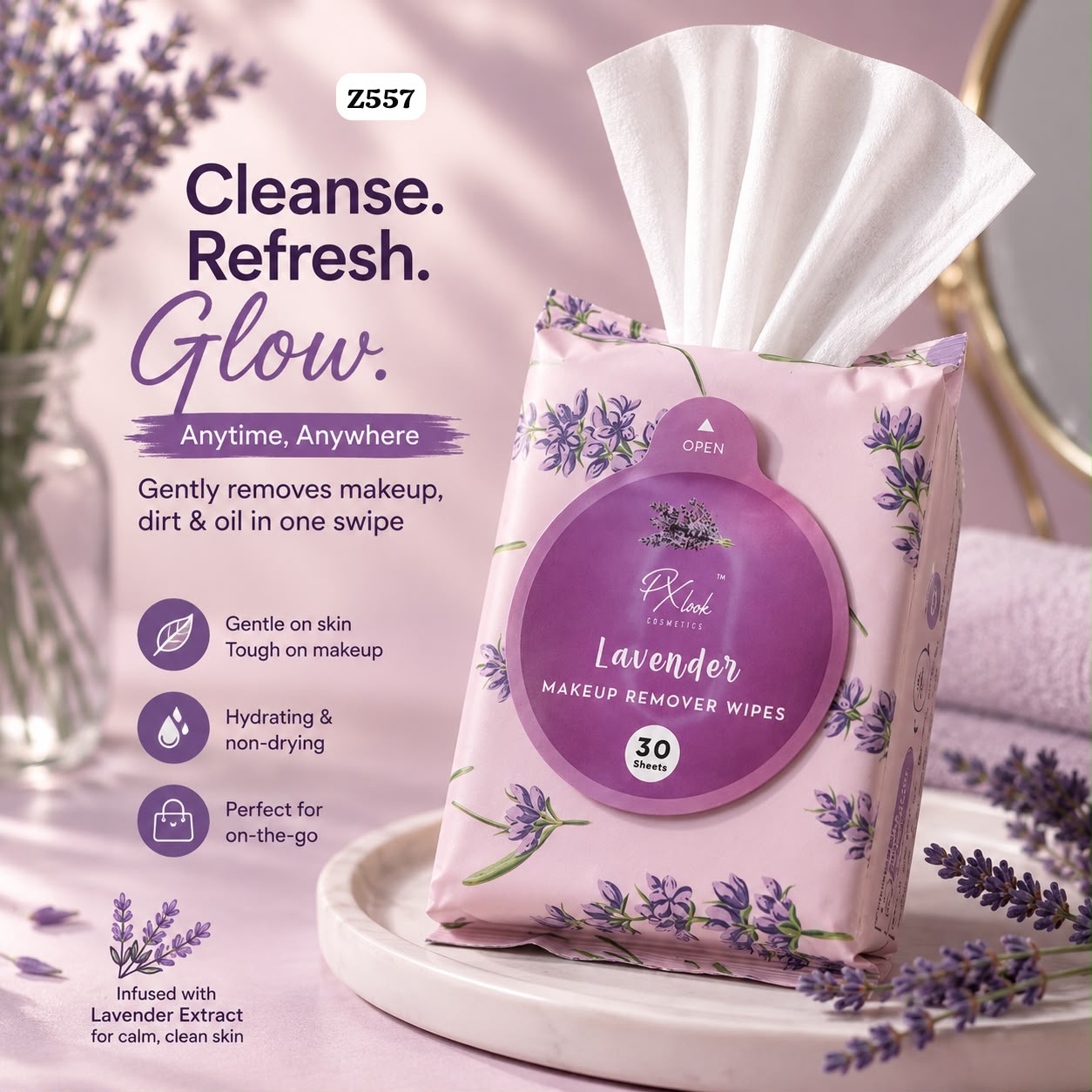 Makeup Remover Wipes - Pack of 30 Sheets