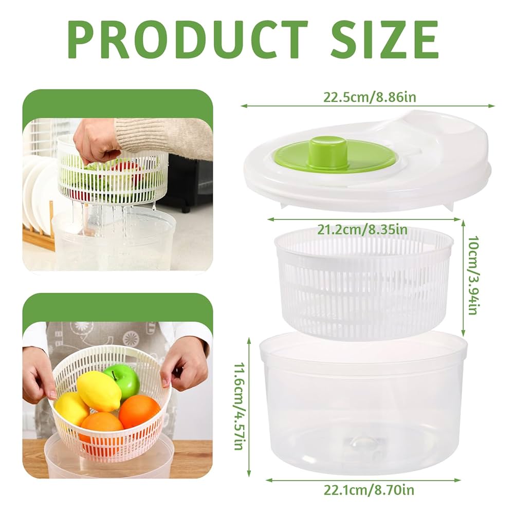 Salad Spinner / Leaf Dryer Salad Veg Drainer