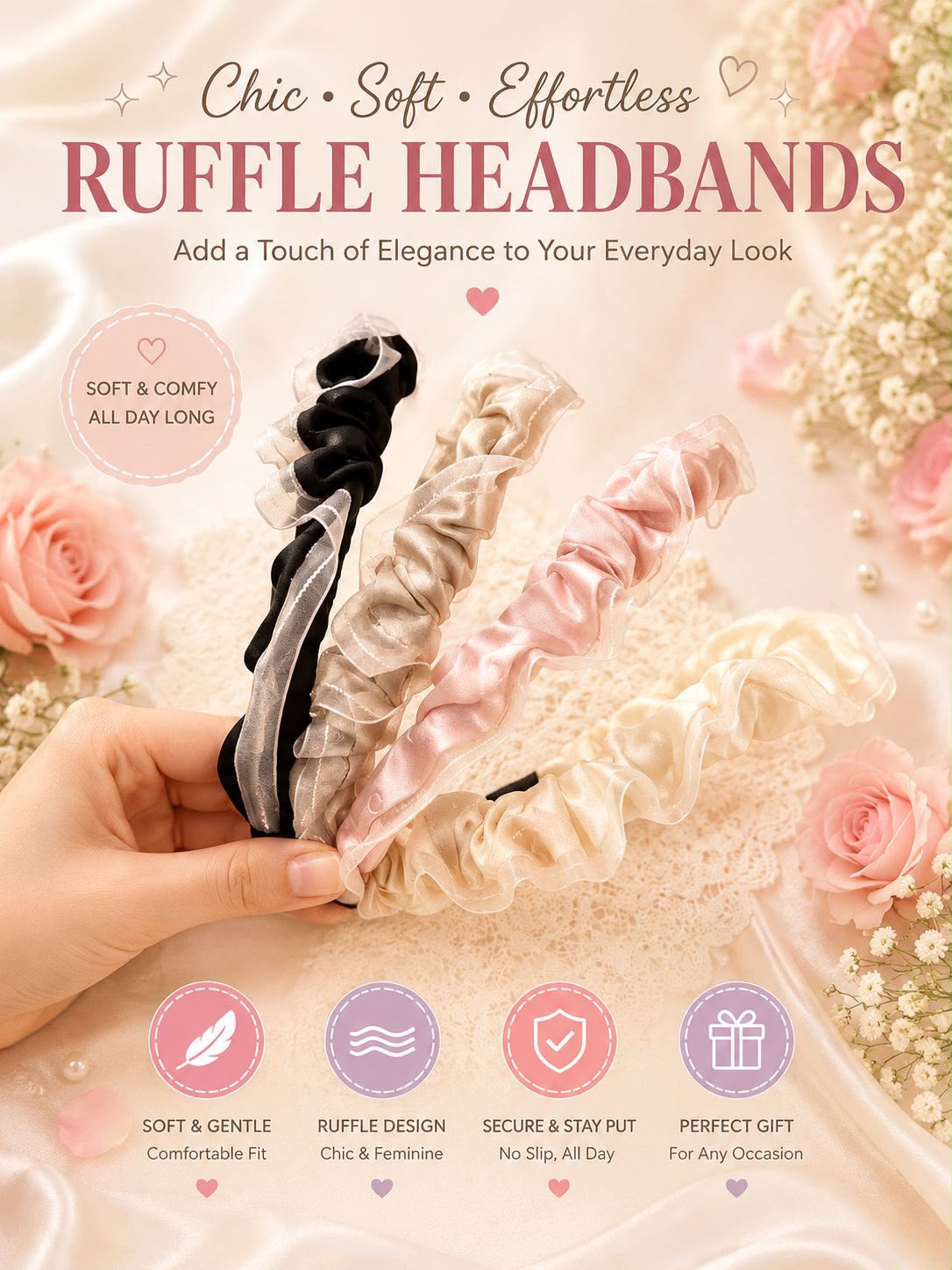 Ruffle HeadBands