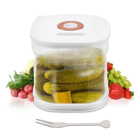 GeBe, Plastic Pickle Jar with Strainer Flip