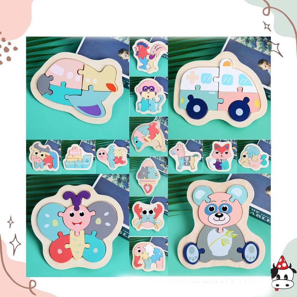 Colorful Wooden Jigsaw Puzzle For Kids