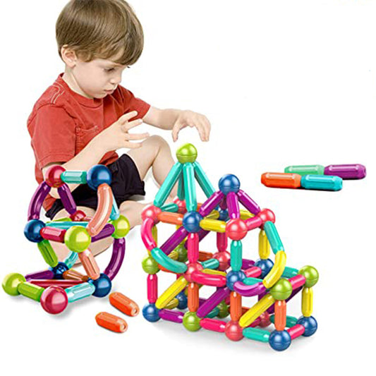 Magnetic Sticks Toy Set 128 Pcs