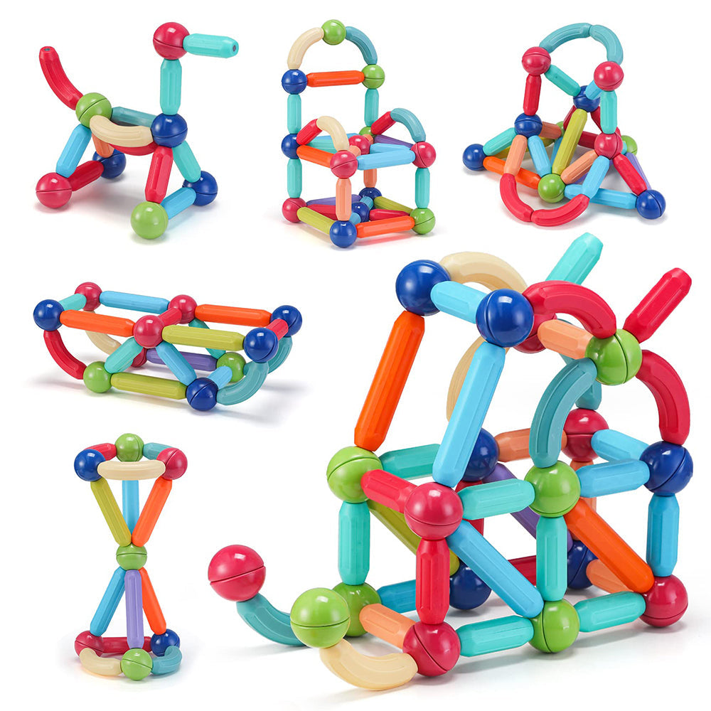 Magnetic Sticks Toy Set 84 Pcs