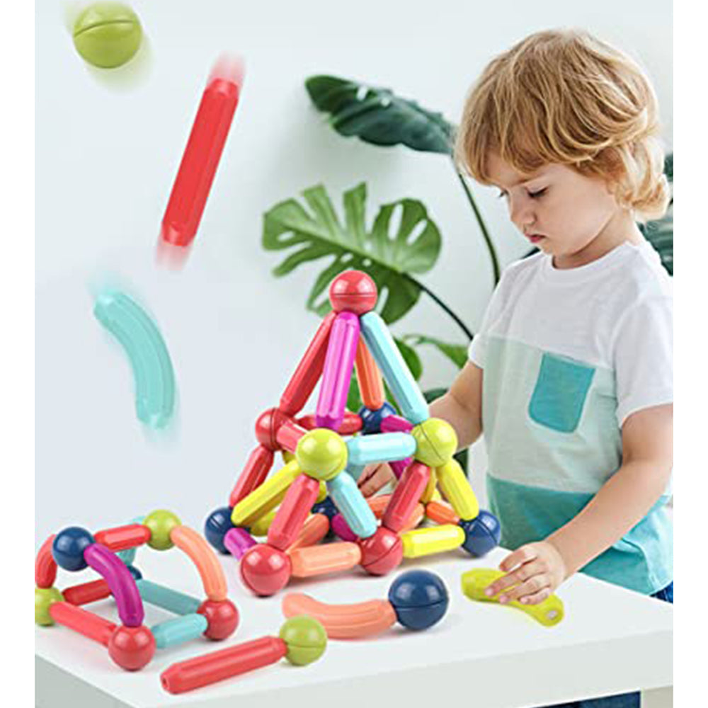 Magnetic Sticks Toy Set 64 Pcs