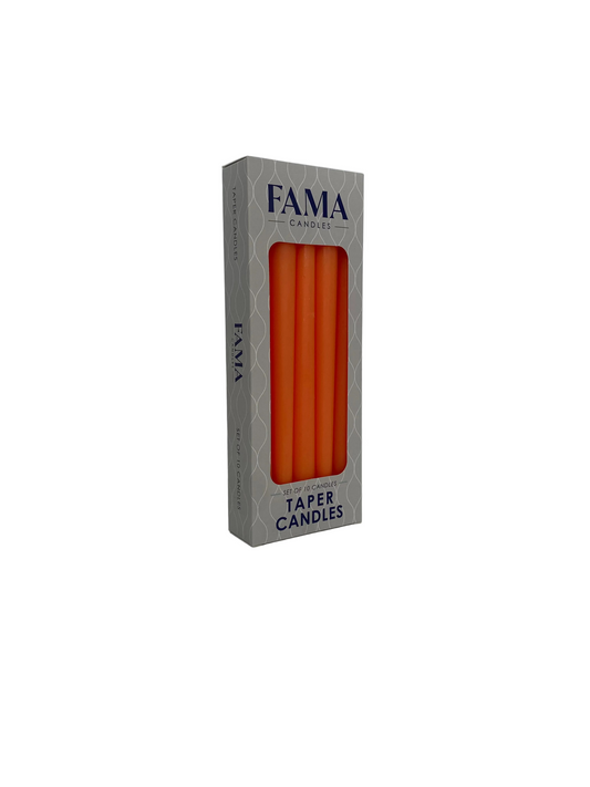 Fama,10 Pcs Matt Taper Candles