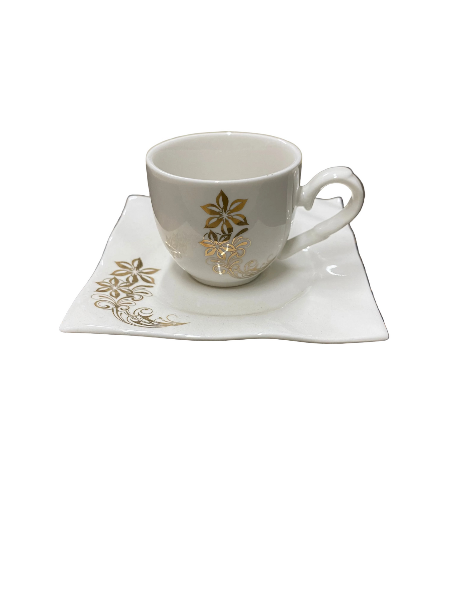 Phoenix,24 Pcs Coffee Cups With Saucers Set