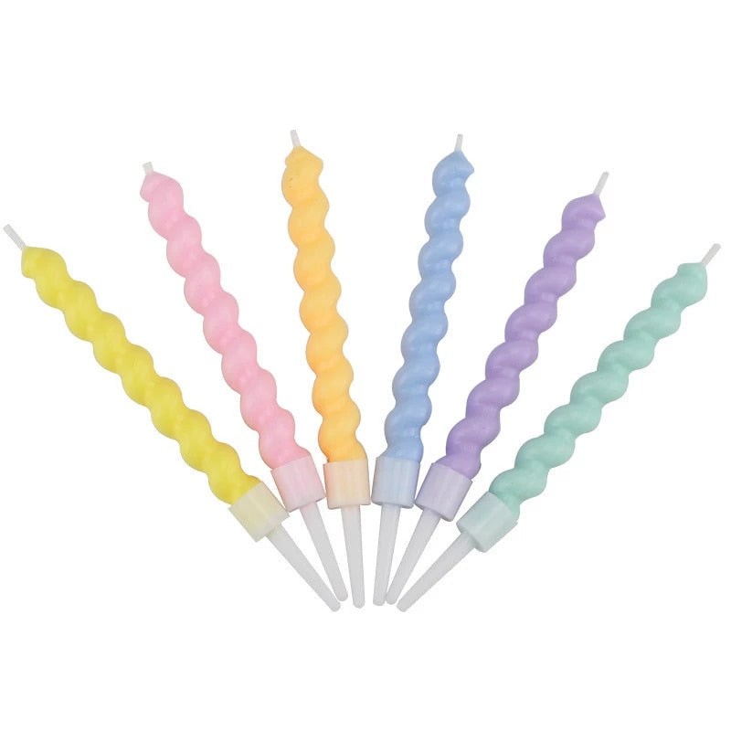 Birthday Colorful Candles 6 Pcs