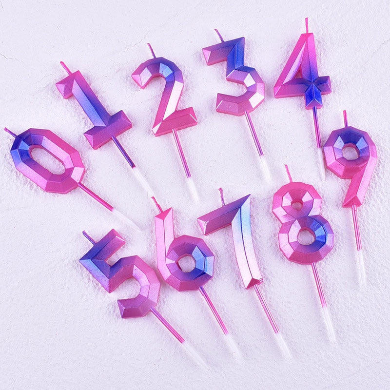 Birthday Colorful Number Candle / 22FK141