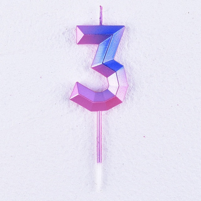 Birthday Colorful Number Candle / 22FK141