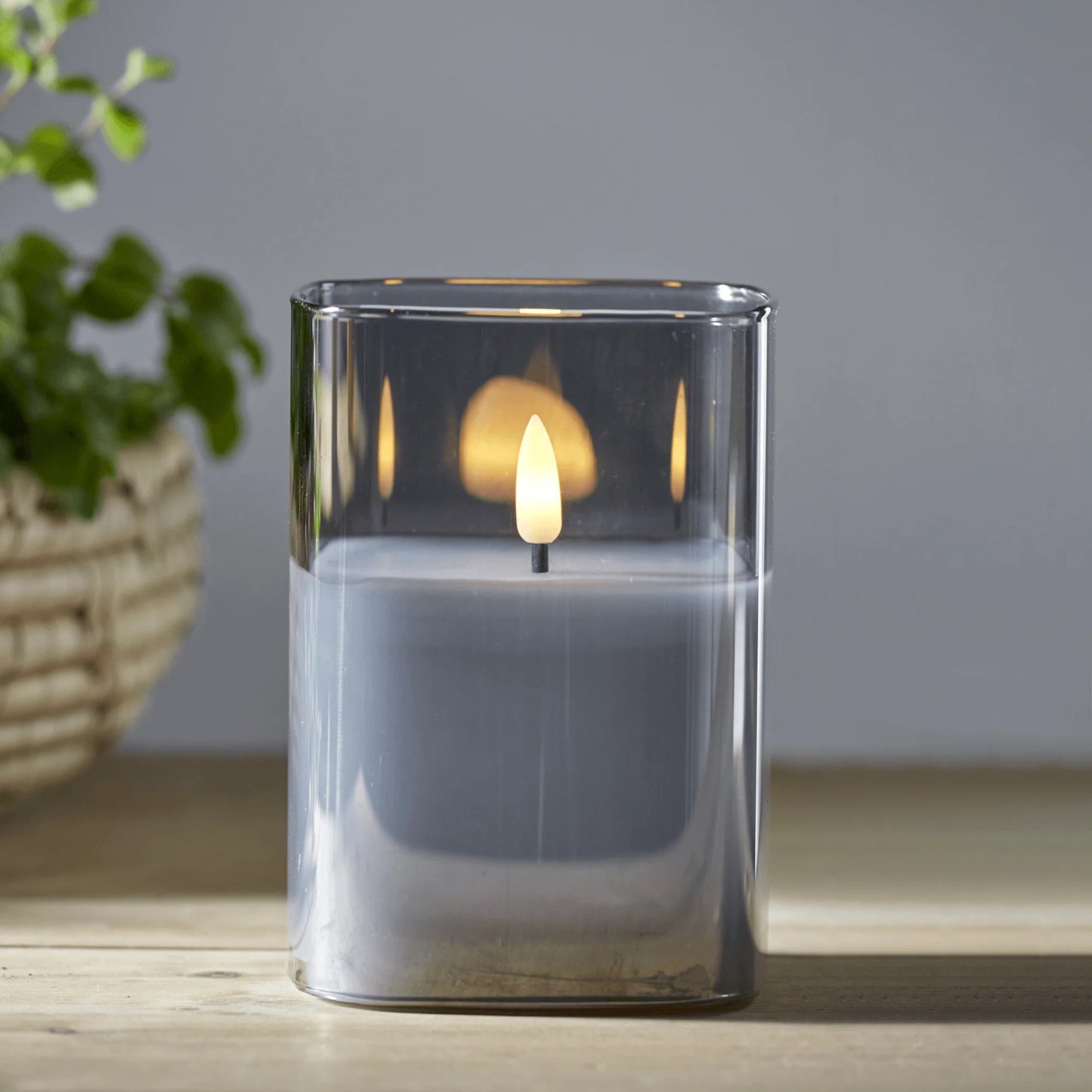 8x12.5 Cm Led Candle In Glass