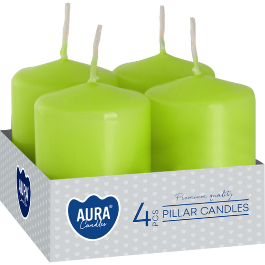 Aura, 4 Pcs Pillar Candles
