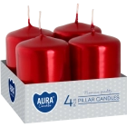 Aura, 4 Pcs Pillar Candles