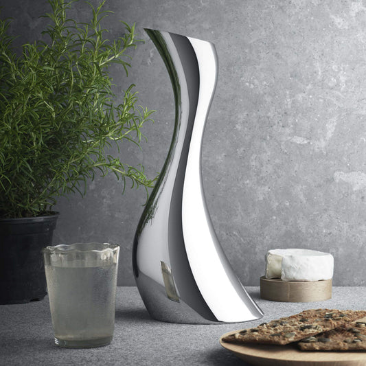 Silver Ceramic Vase
