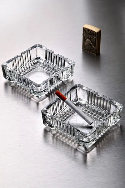 Crystal Glass Square Ashtray