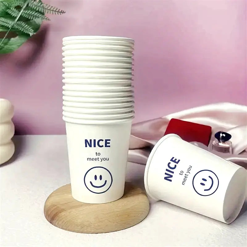 240 ml Disposable Paper Cups -50 Pcs