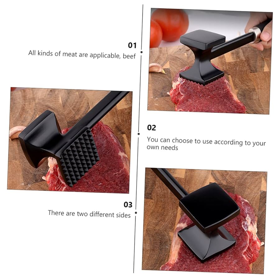 Aluminium Double Sided Meat Tenderizer Hammer 26.5 Cm