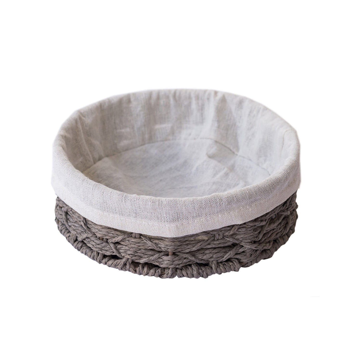 3 Pcs Round Woven Basket Set