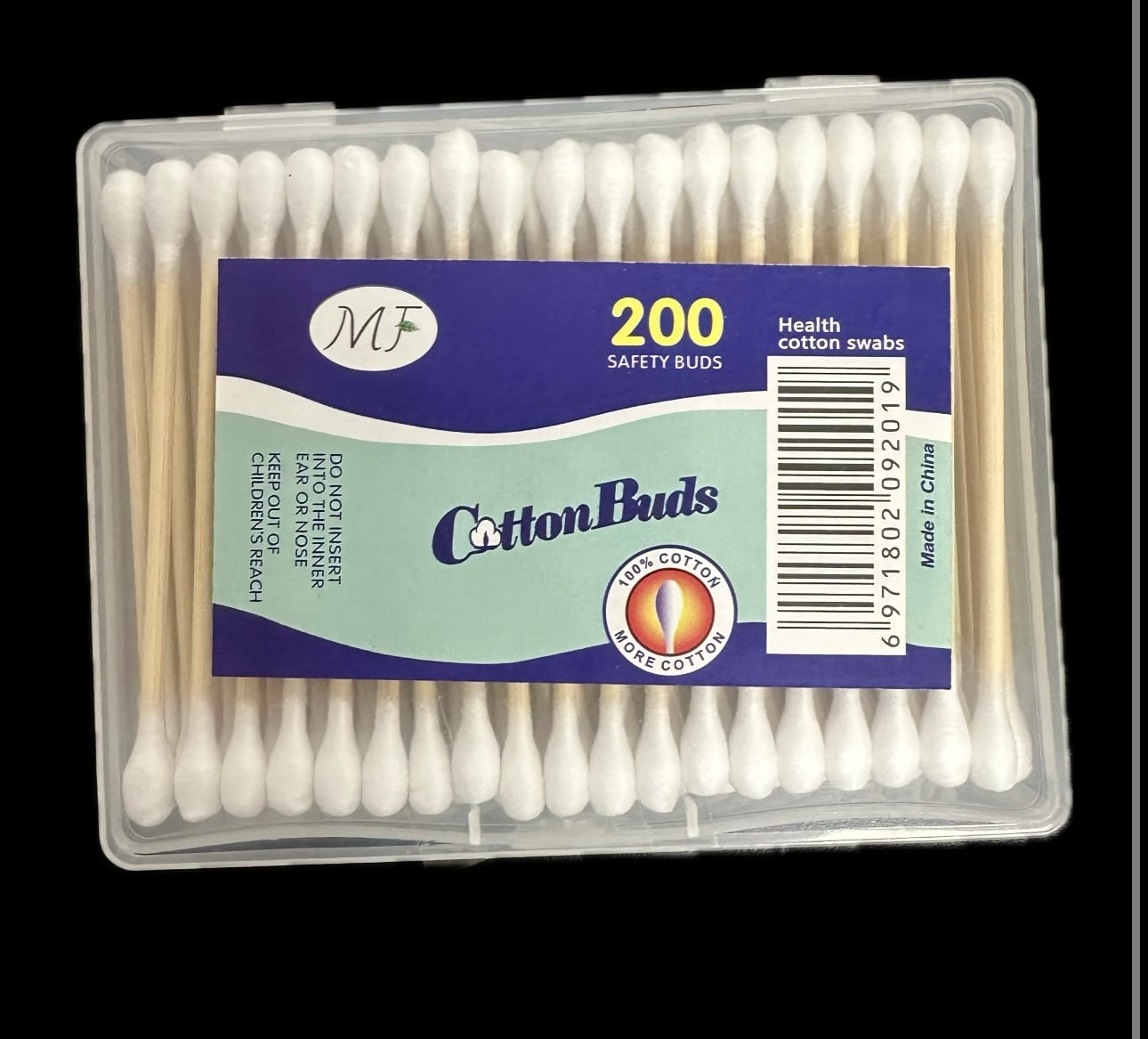 Bamboo Cotton Buds (Pack of 200 Pcs)