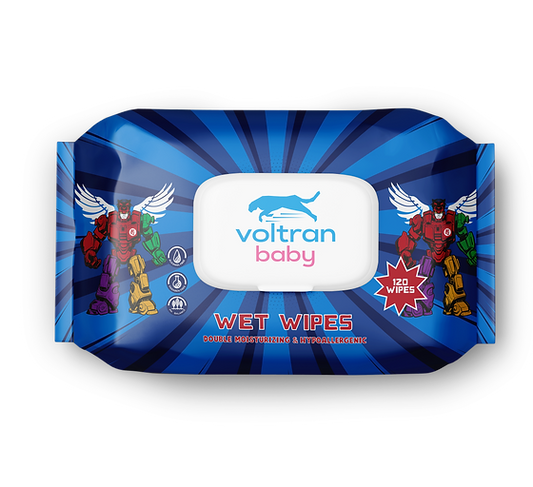 Voltran Baby Wet Wipes (120 wipes)