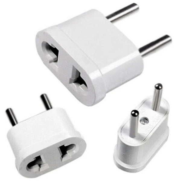Plug AC Adapter US to EU Converter - White