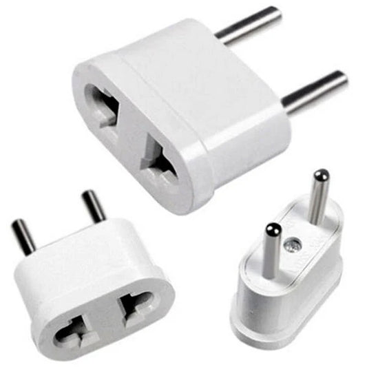 Plug AC Adapter US to EU Converter - White
