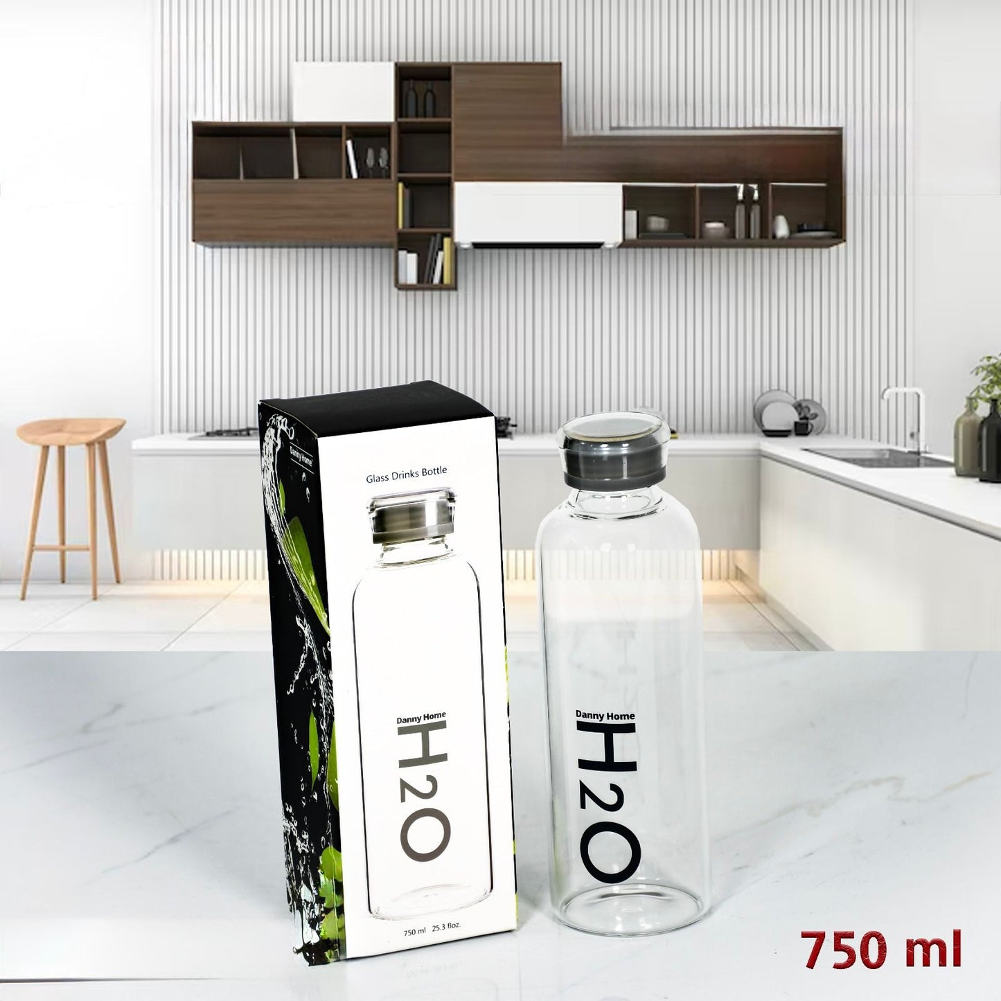750 ml Glass Water Bottle