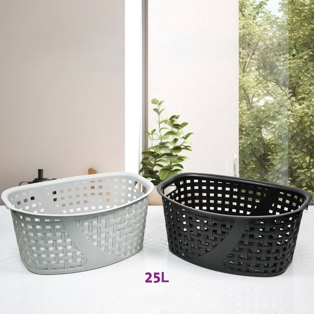 Follow me, 25 Lt Slim Laundry Bin