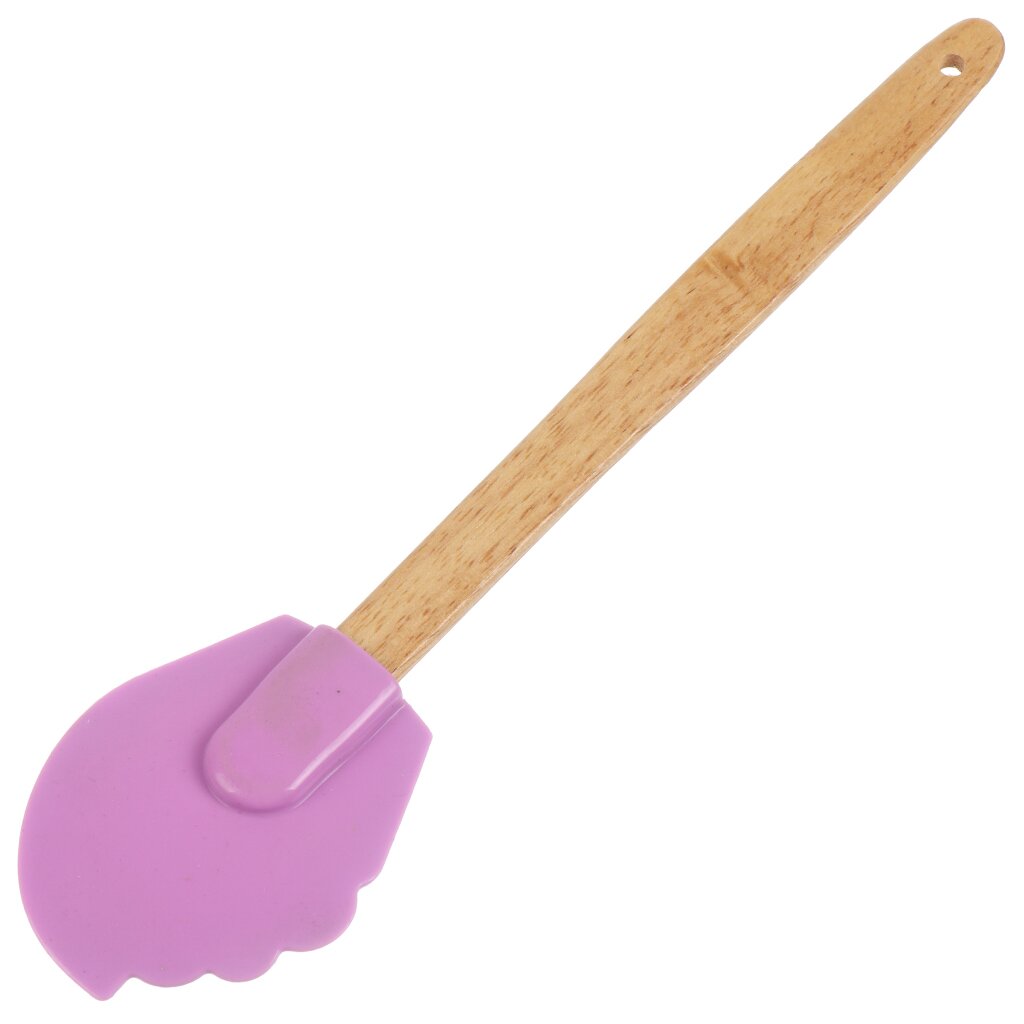 Silicone Culinary Spatula, Bamboo, Cupcake