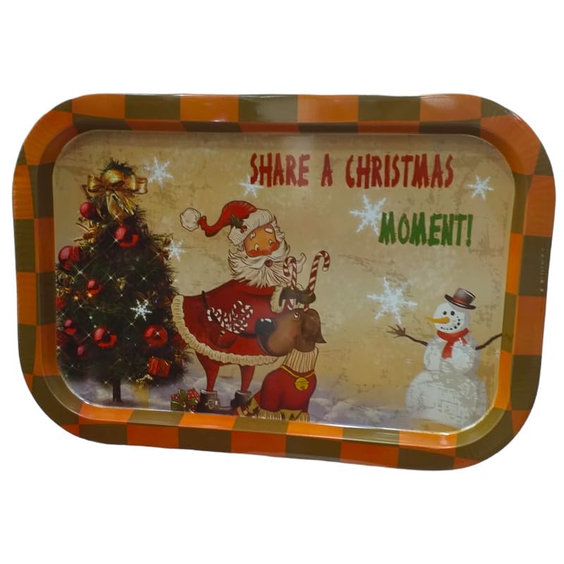 Christmas Rectangular Metal atray