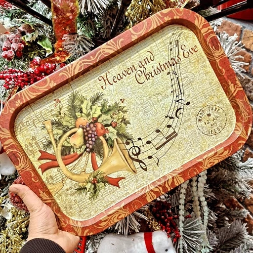 Christmas Rectangular Metal atray