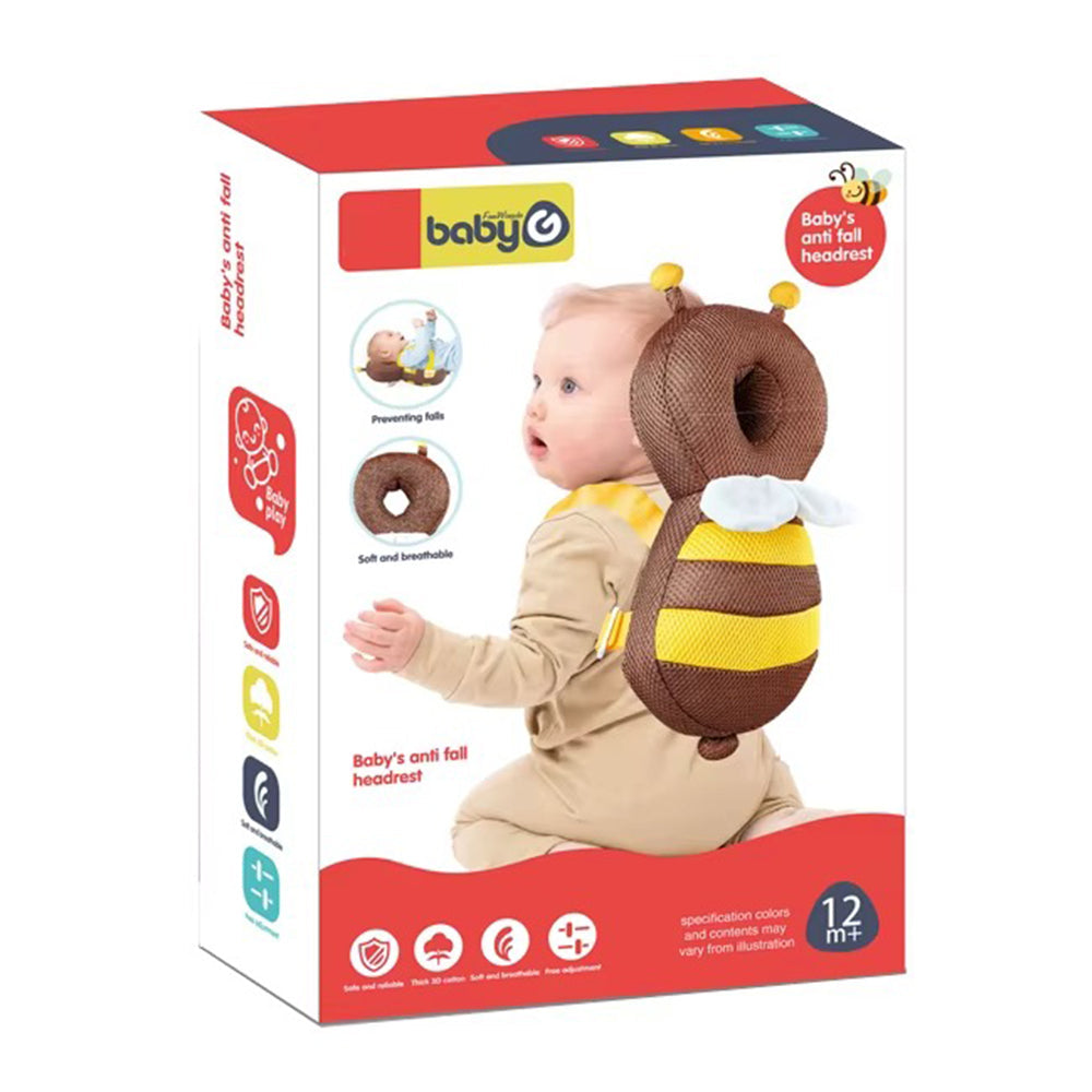 Head Back Protector Cartoon Bee Pillow Baby Head Fall Protection Pillow Cushion