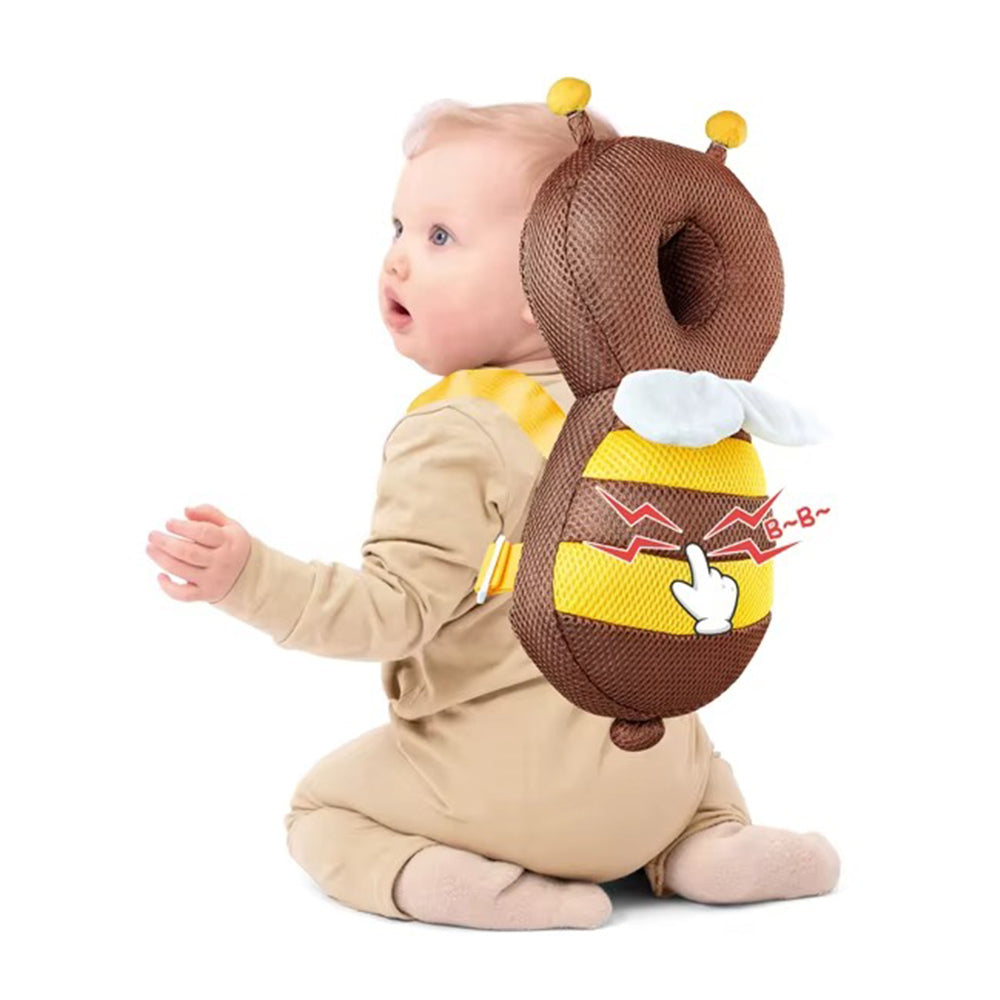 Head Back Protector Cartoon Bee Pillow Baby Head Fall Protection Pillow Cushion
