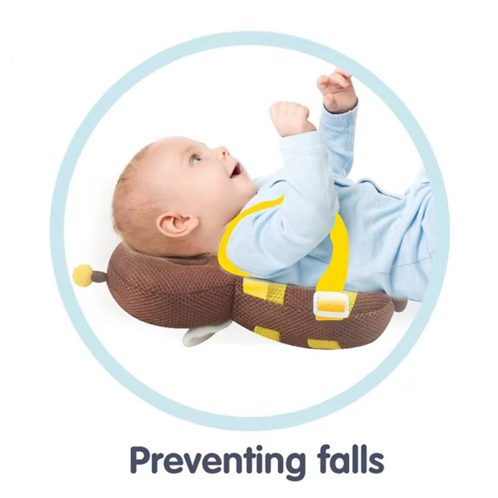 Head Back Protector Cartoon Bee Pillow Baby Head Fall Protection Pillow Cushion
