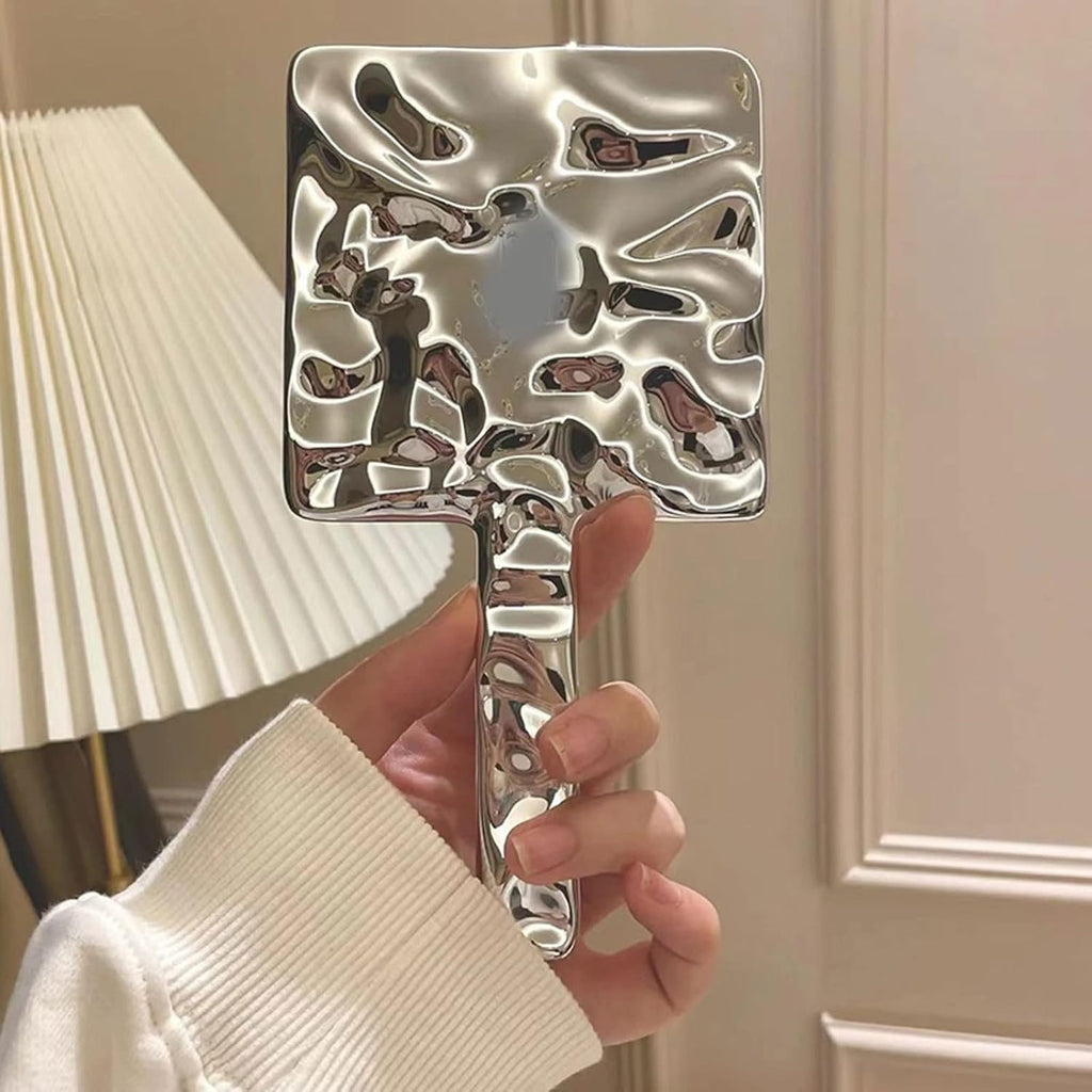 Mirror For Makeup Liquid Temperament Square Handle Mirror Makeup Mirror/ 053262