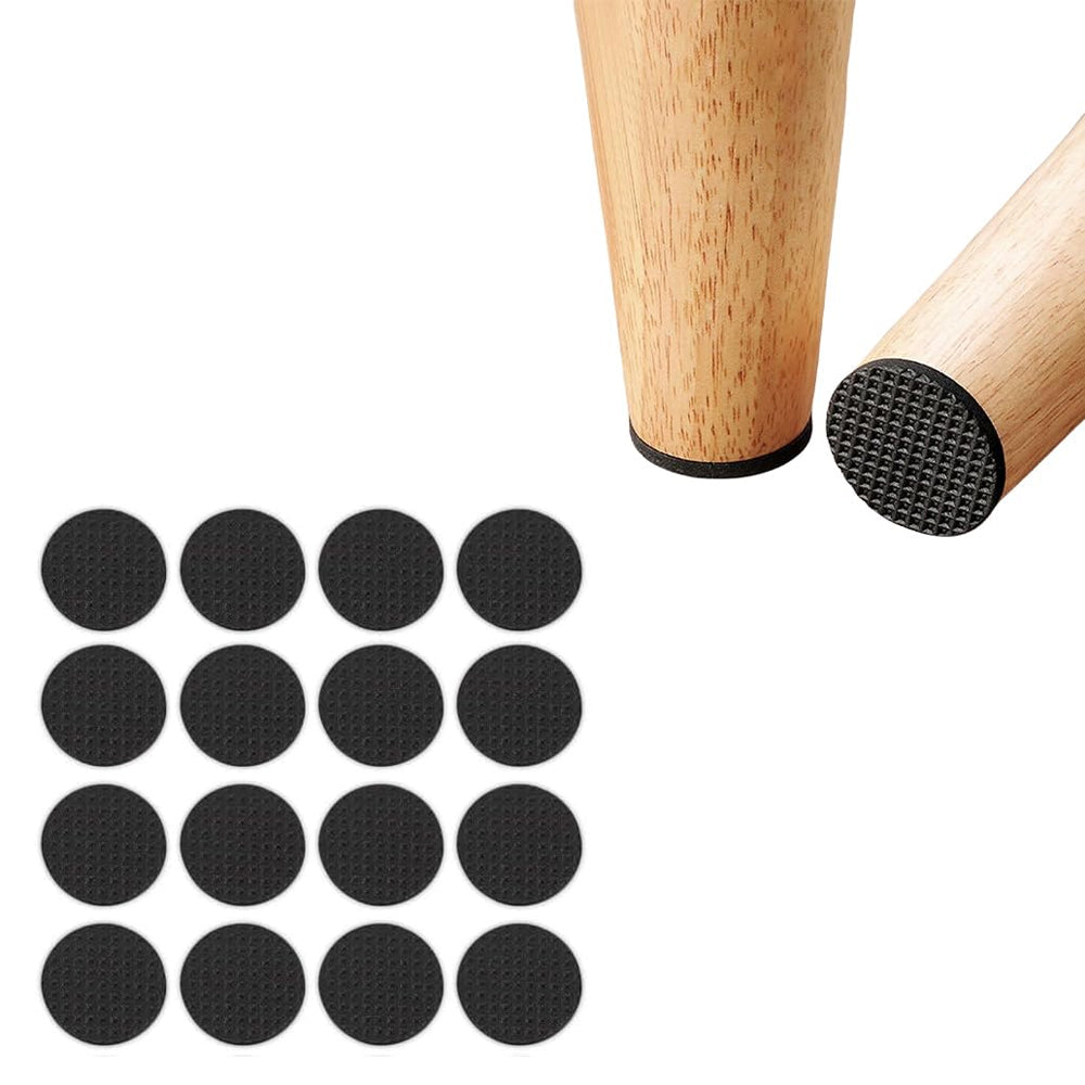 Round Table Foot Pad Black Set Of 30 Pcs