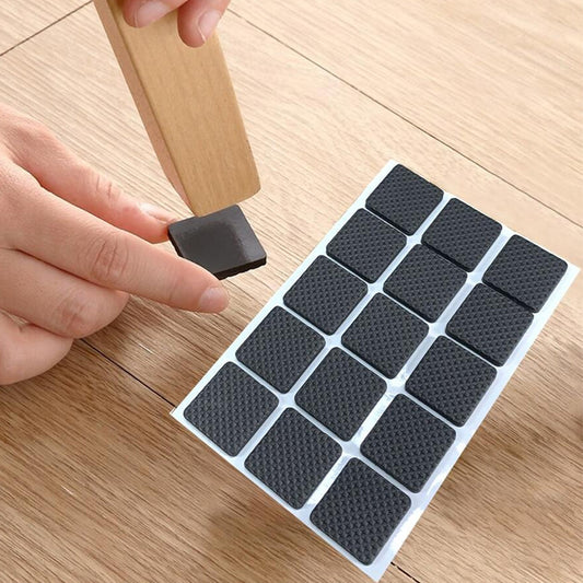 SquareTable Foot Pad Black Set Of 30 Pcs