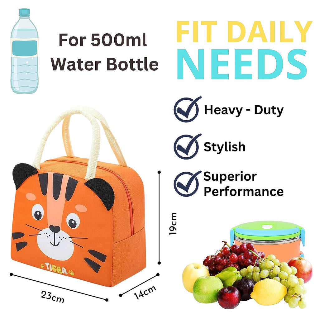 Cartoon Thermal Insulation Lunch Bags Cute Polyester Insulated Lunch Bag For Office Work School Picnic Beach