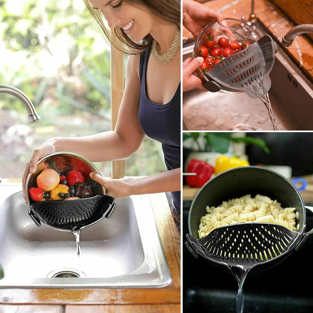 Silicone Strainer With Clip