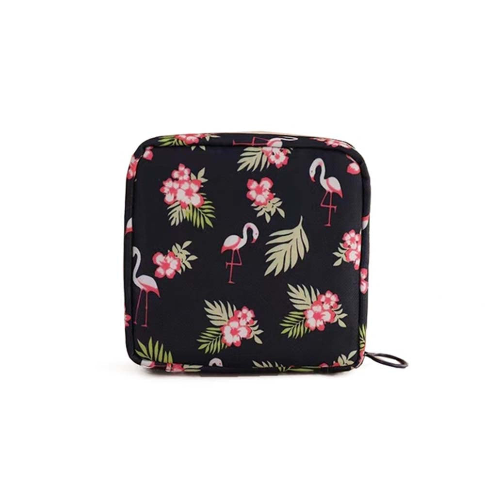 Nylon Sanitary Napkin Storage Bags Sanitary Napkin Period Bag Zipper School Pouch For Teen Girls Women