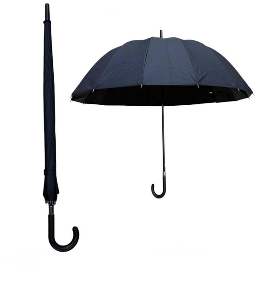 Straight Handle Umbrella - Black