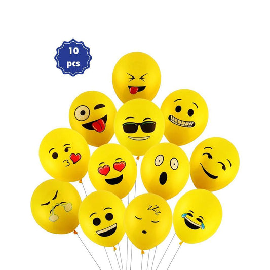 Emoji Party- Balloons (10 Pcs) / I-33