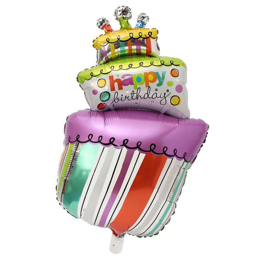 Birthday Layers Cake Helium Balloon