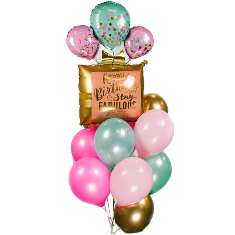 Happy Birthday Stay Fabulous Helium Balloon