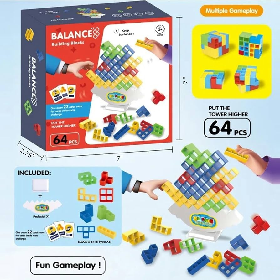 Balance Building Toy - 64 Pcs